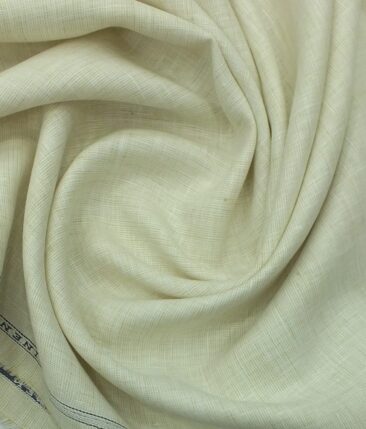 Linen Club Light Beige 100% Pure Linen Kurta Fabric