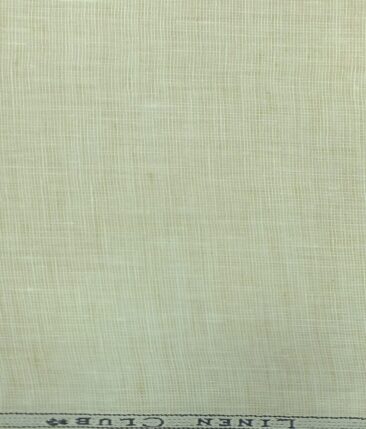 Linen Club Light Beige 100% Pure Linen Kurta Fabric