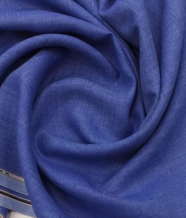 Linen Club Royal Blue 100% Pure Linen Kurta Fabric