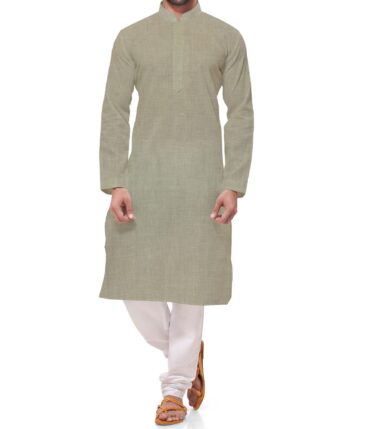 Linen Club Tan Beige 100% Pure Linen Kurta Fabric