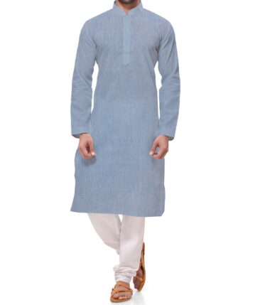 Linen Club Baby Blue 60 LEA 100% Pure Linen Kurta Fabric