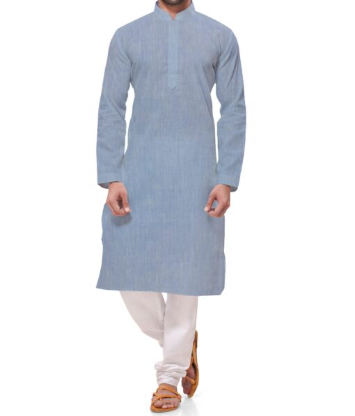 Linen Club Baby Blue 60 LEA 100% Pure Linen Kurta Fabric