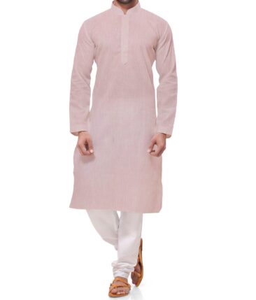 Linen Club Baby Pink 60 LEA 100% Pure Linen Kurta Fabric