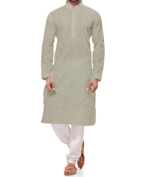 Linen Club Oat Beige 60 LEA 100% Pure Linen Kurta Fabric