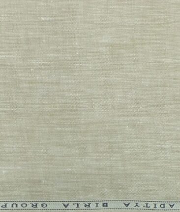 Linen Club Oat Beige 60 LEA 100% Pure Linen Kurta Fabric