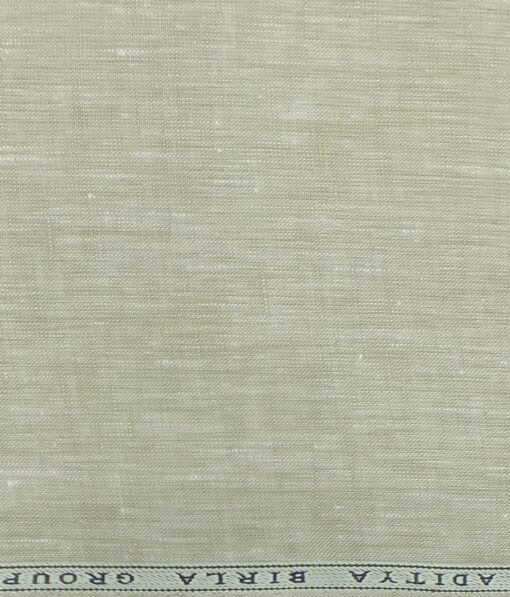 Linen Club Oat Beige 60 LEA 100% Pure Linen Kurta Fabric