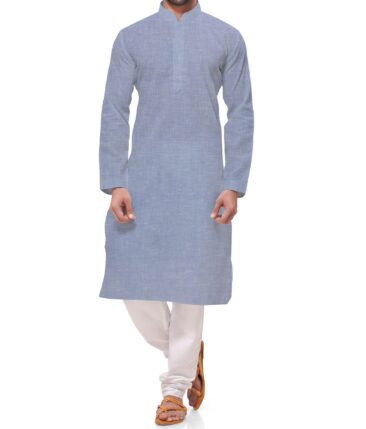 Linen Club Sky Blue 60 LEA 100% Pure Linen Kurta Fabric