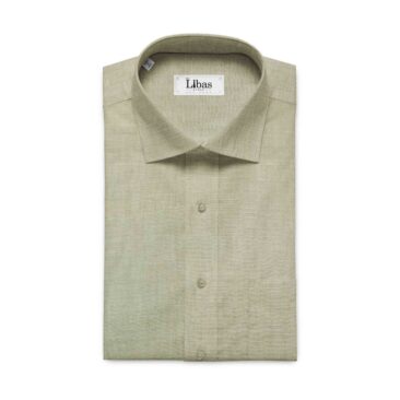 Linen Club Tan Beige 100% Pure Linen Shirt Fabric