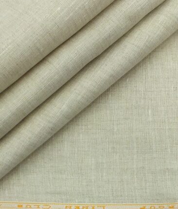 Linen Club Tan Beige 100% Pure Linen Shirt Fabric
