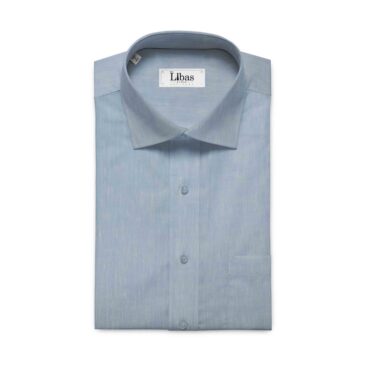 Linen Club Baby Blue 60 LEA 100% Pure Linen Shirt Fabric