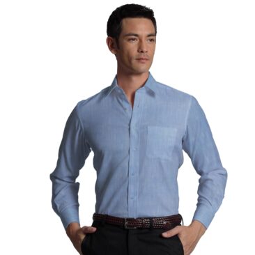 Linen Club Baby Blue 60 LEA 100% Pure Linen Shirt Fabric