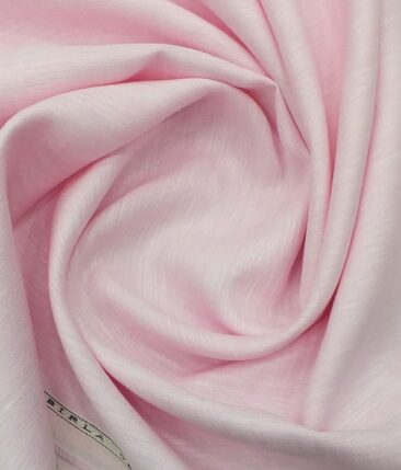 Linen Club Baby Pink 60 LEA 100% Pure Linen Shirt Fabric