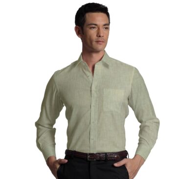 Linen Club Oat Beige 60 LEA 100% Pure Linen Shirt Fabric
