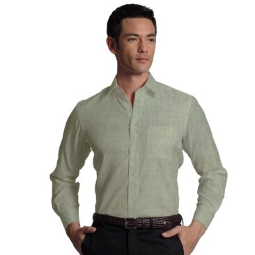 Linen Club Oyster Beige 60 LEA 100% Pure Linen Shirt Fabric