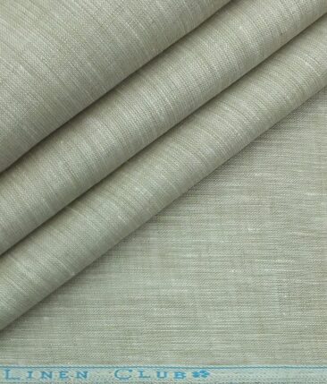 Linen Club Oyster Beige 60 LEA 100% Pure Linen Shirt Fabric