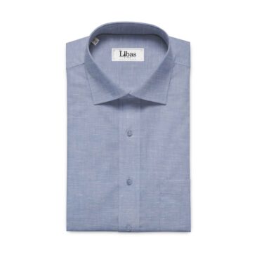 Linen Club Sky Blue 60 LEA 100% Pure Linen Shirt Fabric