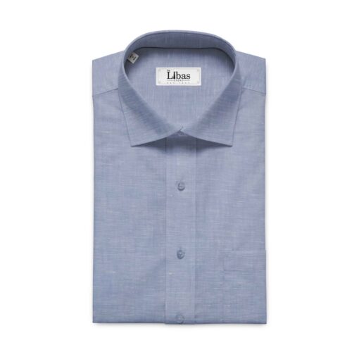Linen Club Sky Blue 60 LEA 100% Pure Linen Shirt Fabric