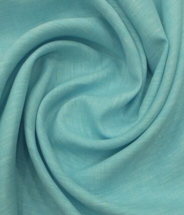 Linen Club Tiffany Blue 70 LEA 100% Pure Linen Shirt Fabric
