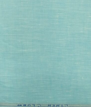 Linen Club Tiffany Blue 70 LEA 100% Pure Linen Shirt Fabric