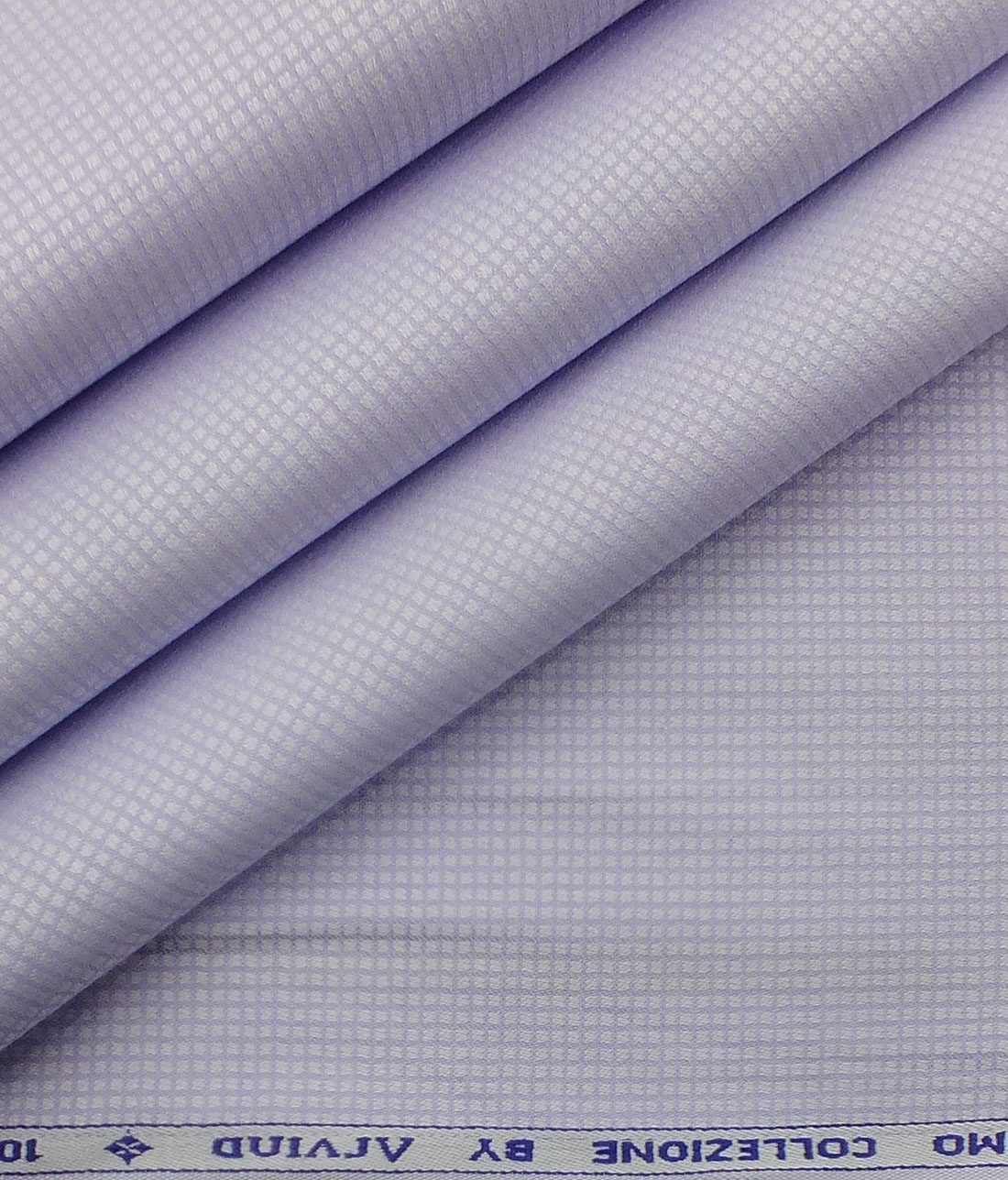 Arvind Men's Light Purple Cotton Royal Oxford Weave Shirt Fabric