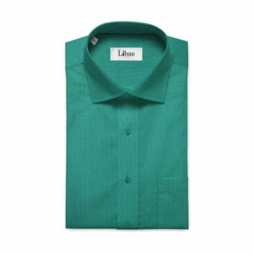 Bombay Rayon Men's Sea Green Giza Cotton Satin Weave Shirt Fabric