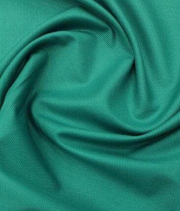 Bombay Rayon Men's Sea Green Giza Cotton Satin Weave Shirt Fabric