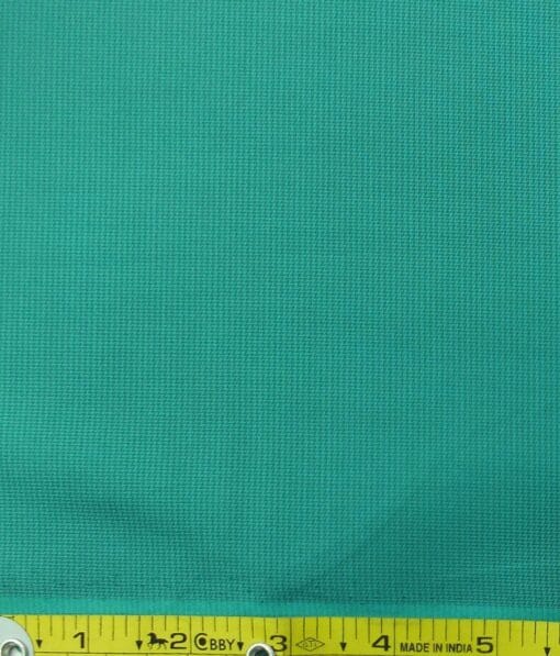 Bombay Rayon Men's Sea Green Giza Cotton Satin Weave Shirt Fabric
