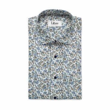 Bombay Rayon Men's Multi Color Jacquard Cotton Printed Shirt Fabric