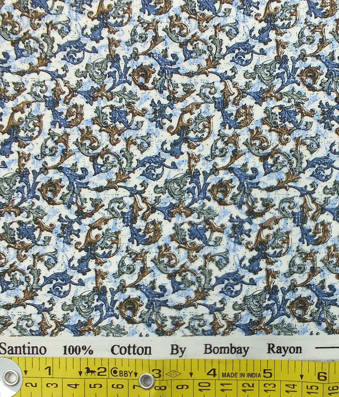 Bombay Rayon Men's Multi Color Jacquard Cotton Printed Shirt Fabric