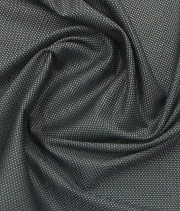 Exquisite Men's Blackish Grey Cotton PinPoint Oxford Weave Shirt Fabric