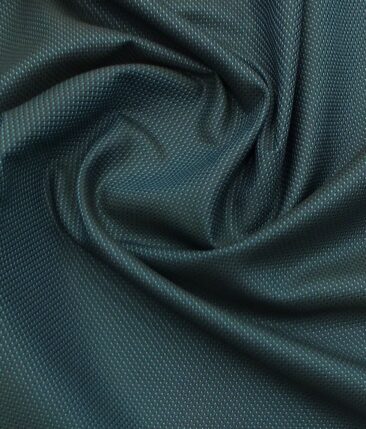 Exquisite Men's Dark Sea Green Cotton PinPoint Oxford Weave Shirt Fabric