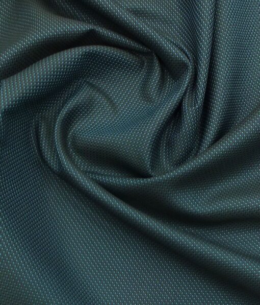 Exquisite Men's Dark Sea Green Cotton PinPoint Oxford Weave Shirt Fabric
