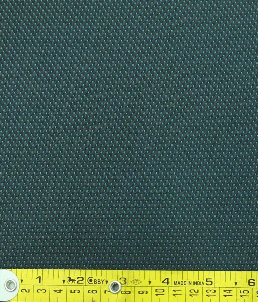 Exquisite Men's Dark Sea Green Cotton PinPoint Oxford Weave Shirt Fabric