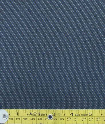 Exquisite Men's Dark Firozi Blue Cotton PinPoint Oxford Weave Shirt Fabric