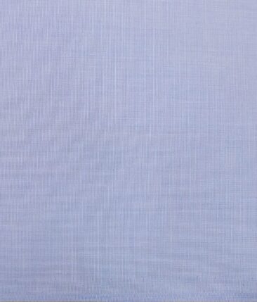 Monza Men's Sky Blue Cotton Fil a Fil Weave Solid Shirt Fabric