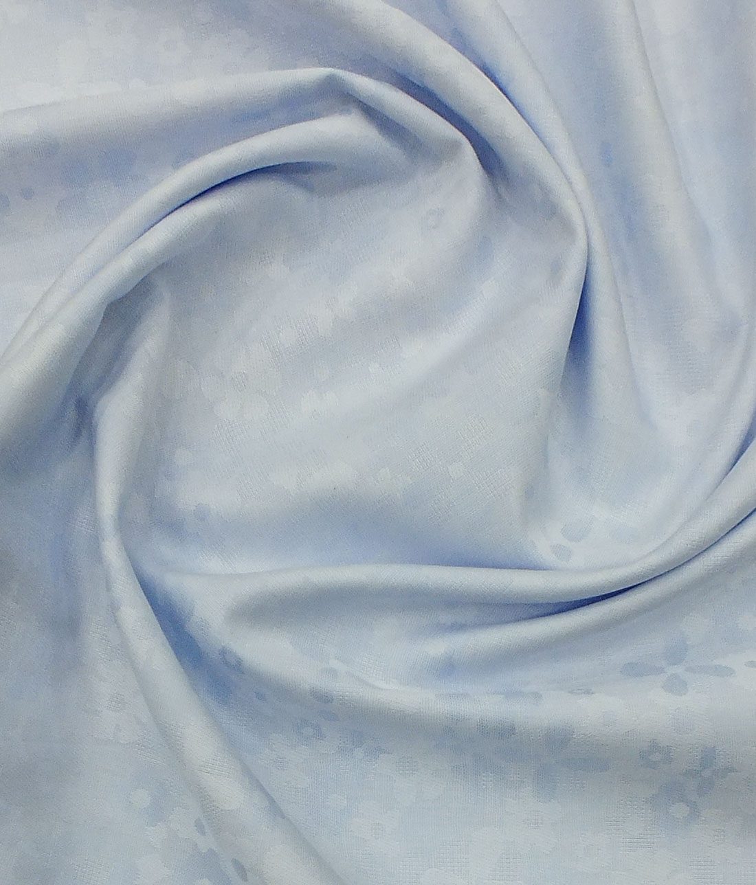 Nemesis Men's Sky Blue Giza Cotton Jacquard Shirt Fabric