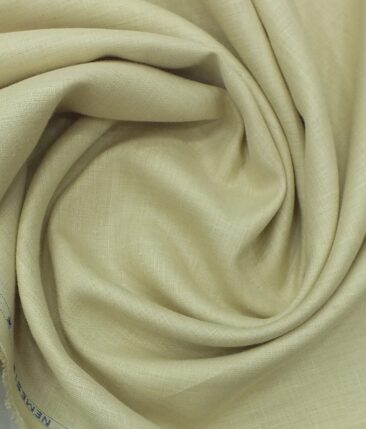 Nemesis Oat Beige 100% Pure Linen Shirt Fabric