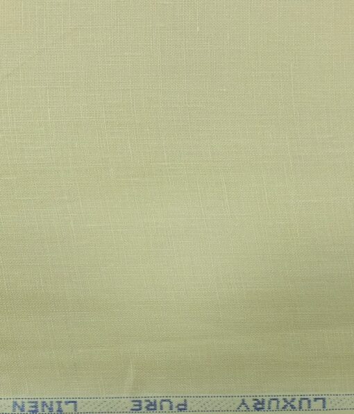 Nemesis Oat Beige 100% Pure Linen Shirt Fabric