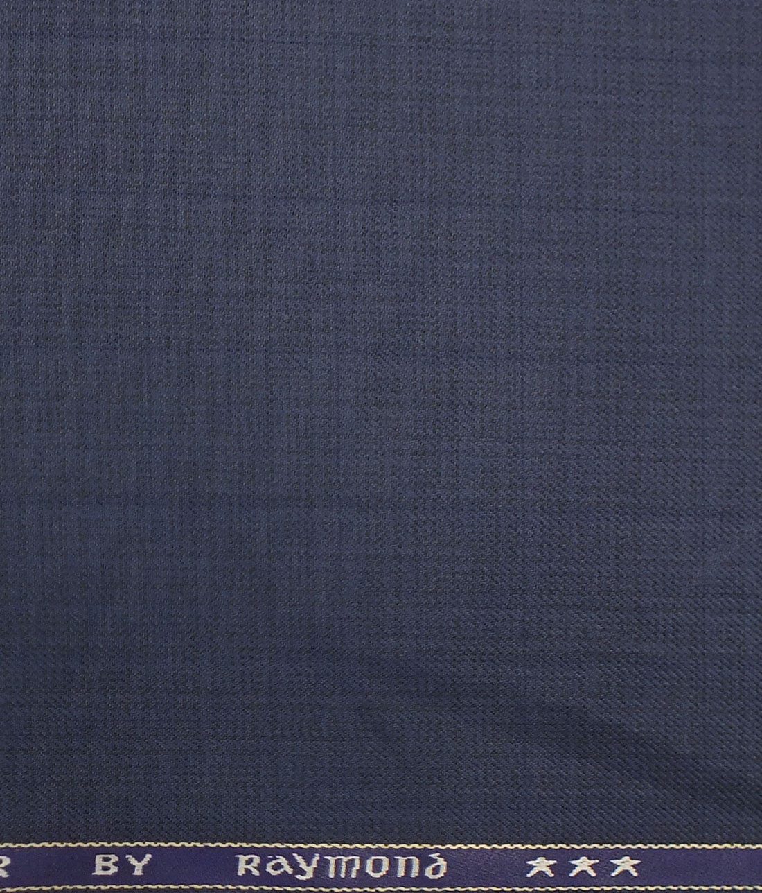 Raymond Men's Dark Royal Blue Self Design Poly Viscose Trouser Fabric (Unstitched - 1.25 Mtr)