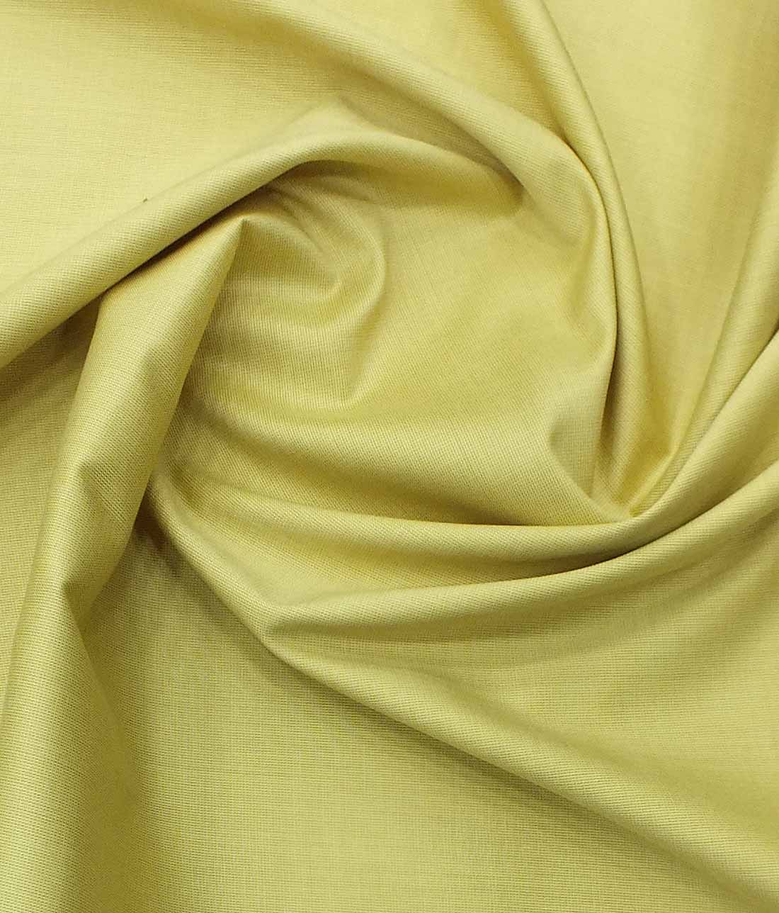 Soktas Men's Blonde Yellow 120's Giza Cotton Pinpoint Oxford Shirt Fabric