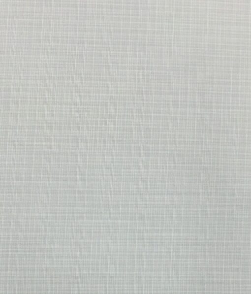 Raymond Light Worsted Grey Trouser Fabric With Exquisite Light Grey Self Design Shirt Fabric (Unstitched)