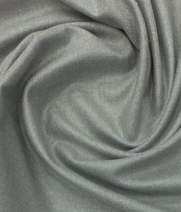 Raymond Light Worsted Grey Trouser Fabric With Exquisite Light Grey Self Design Shirt Fabric (Unstitched)