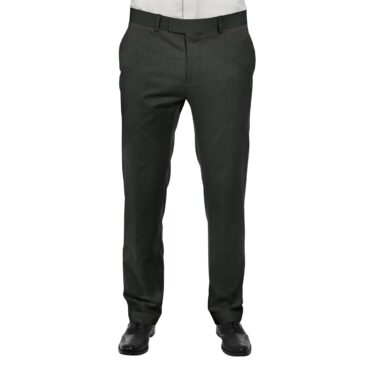 Raymond Dark Greenish Grey Self Check Trouser Fabric With Exquisite Light Grey Striped Shirt Fabric (Unstitched)