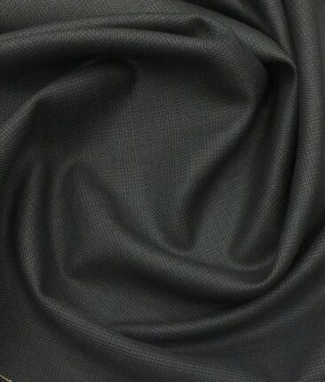 Raymond Dark Greenish Grey Self Check Trouser Fabric With Exquisite Light Grey Striped Shirt Fabric (Unstitched)