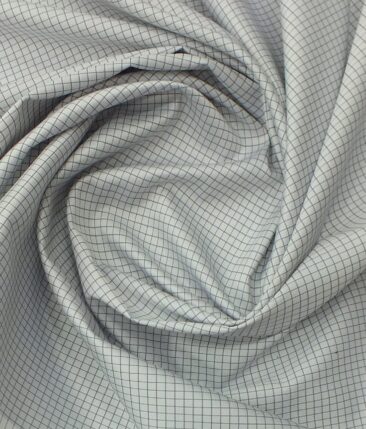 Raymond Dark Grey Structured Trouser Fabric With Exquisite Light Grey Checks Shirt Fabric (Unstitched)