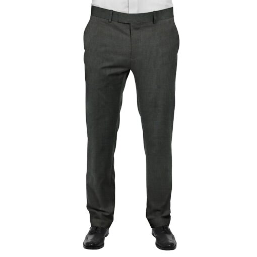 Raymond Dark Grey Broad Self Checks Trouser Fabric With Exquisite Light Grey Checks Shirt Fabric (Unstitched)