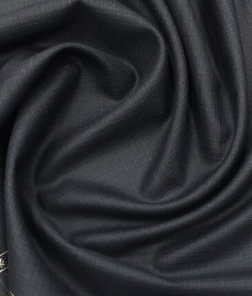 Raymond Dark Blue Self Design Trouser Fabric With Exquisite White Checks Shirt Fabric (Unstitched)