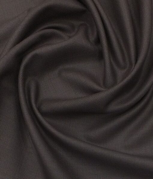 Raymond Dark Brown Self Checks Trouser Fabric With Exquisite White Checks Shirt Fabric (Unstitched)