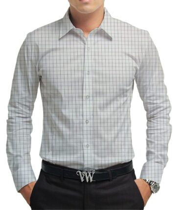 Raymond Dark Purple Self Check Trouser Fabric With Exquisite White base Purple Checks Shirt Fabric (Unstitched)