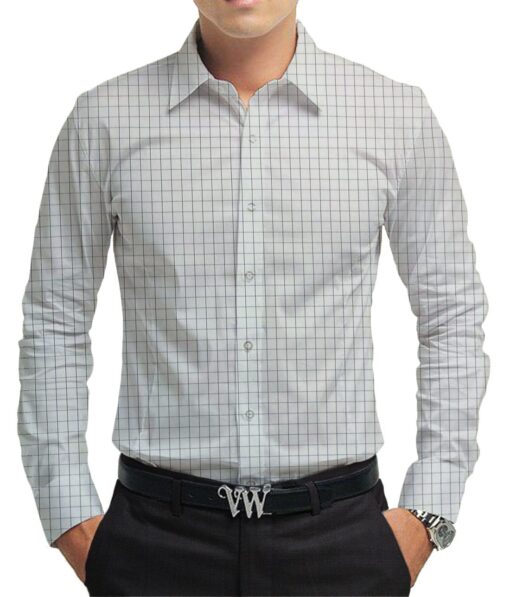 Raymond Dark Purple Self Check Trouser Fabric With Exquisite White base Purple Checks Shirt Fabric (Unstitched)